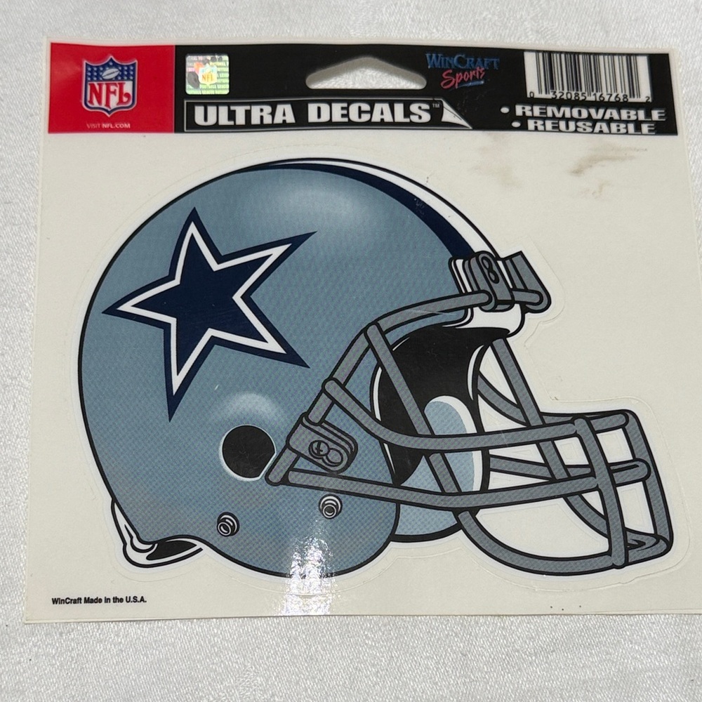 NFL Dallas Cowboys Magnet and Decal Set - Blue and Silver - Picture 4 of 11